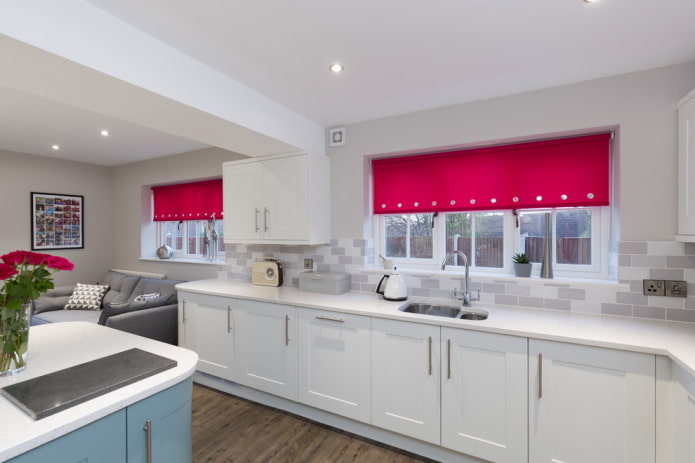 blinds with fastening to the window opening