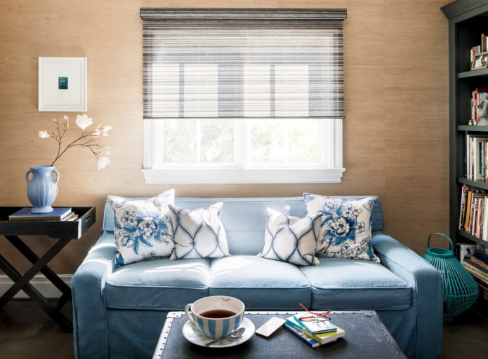 roller blinds in the interior