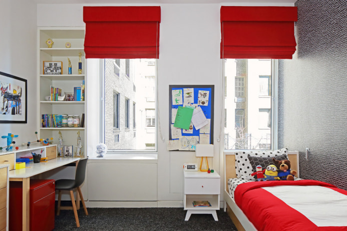 Solid Red Roman Shades Solid Red Roman Shades