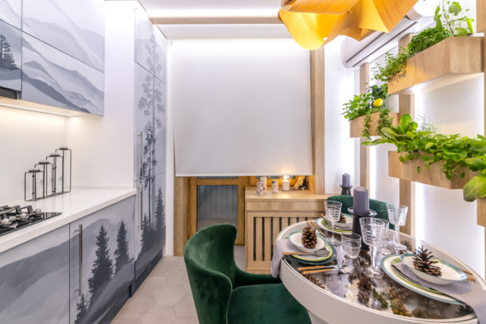 roller blind on the balcony door