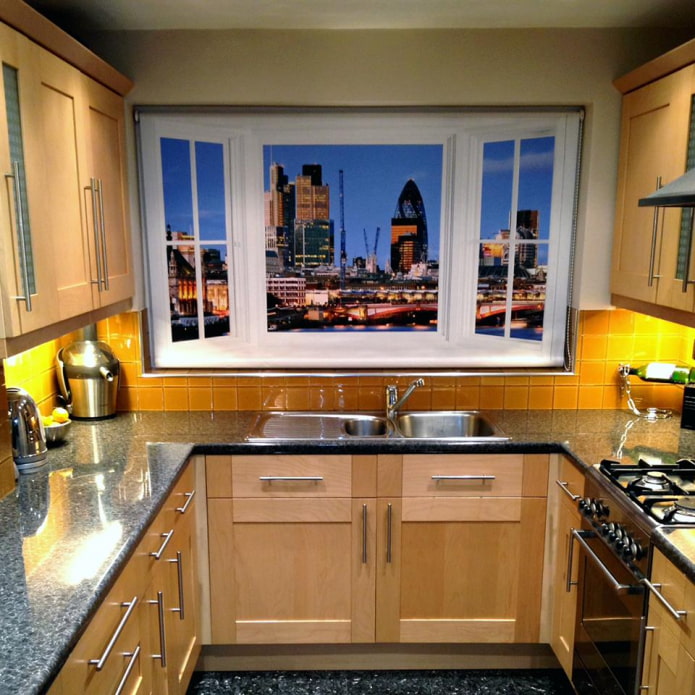 curtain with photo printing