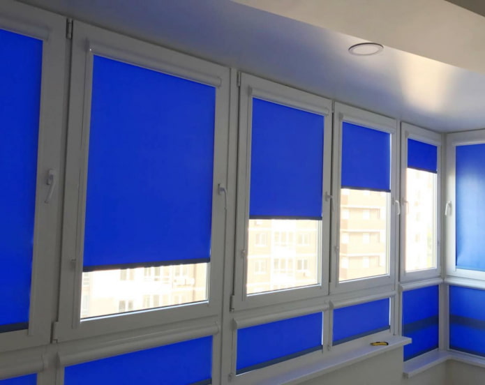 polyester blinds on the loggia polyester blinds on the loggia