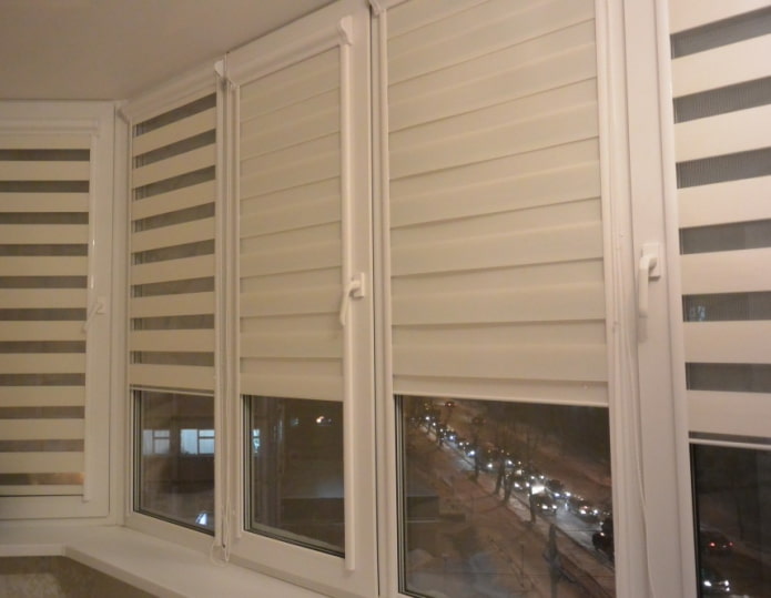 blinds day-night on the loggia blinds day-night on the loggia