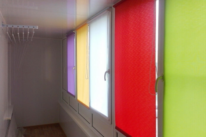 fabric roller blinds on the loggia fabric roller blinds on the loggia