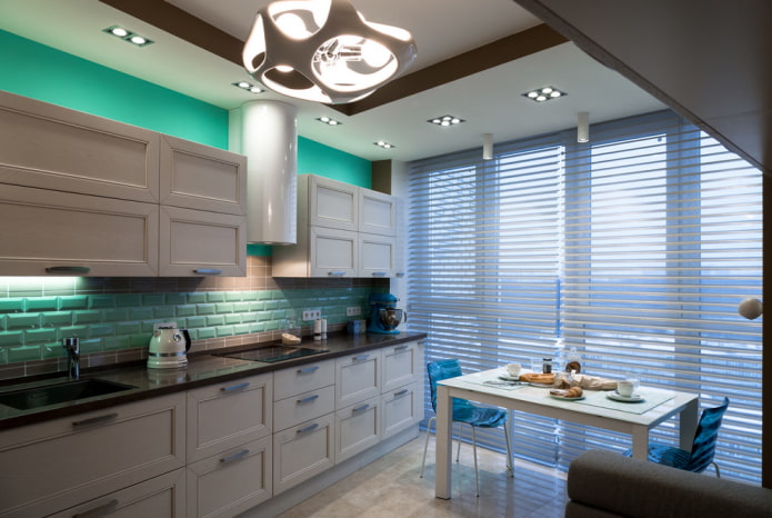 high-tech horizontal blinds