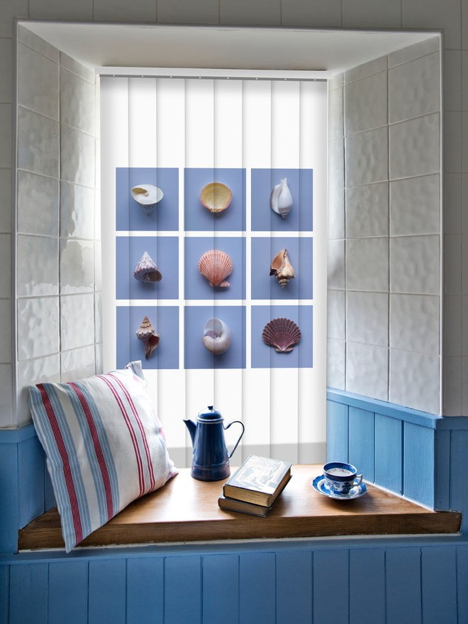 vertical slats with photo printing