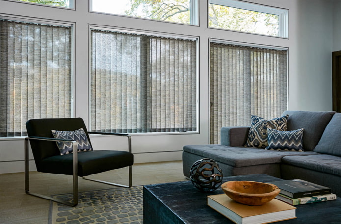 vertical slats in a modern style