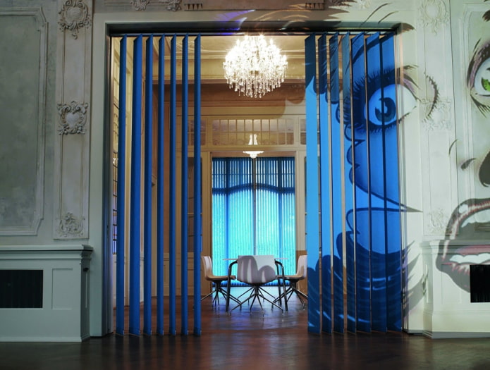 blinds instead of interior doors