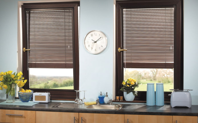 horizontal slats on window sashes