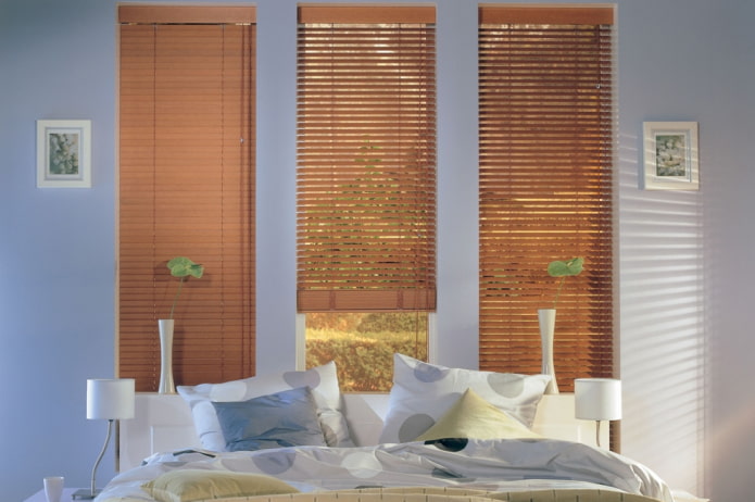 bamboo slats in the interior