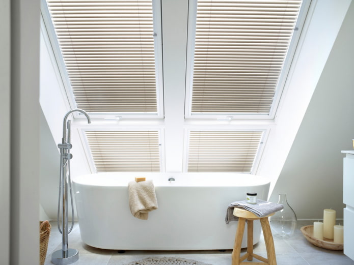 aluminum lamellas in the interior