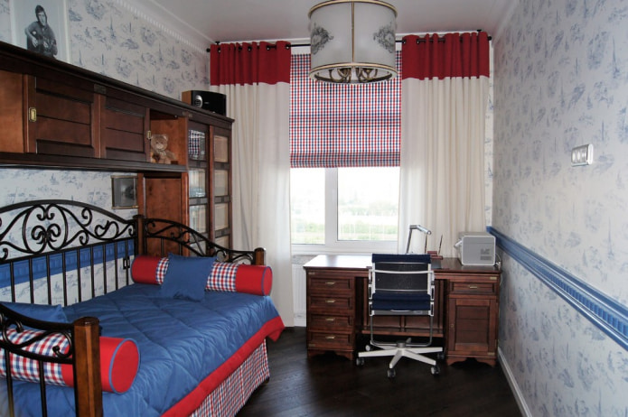 double curtains on eyelets in the nursery double curtains on eyelets in the nursery