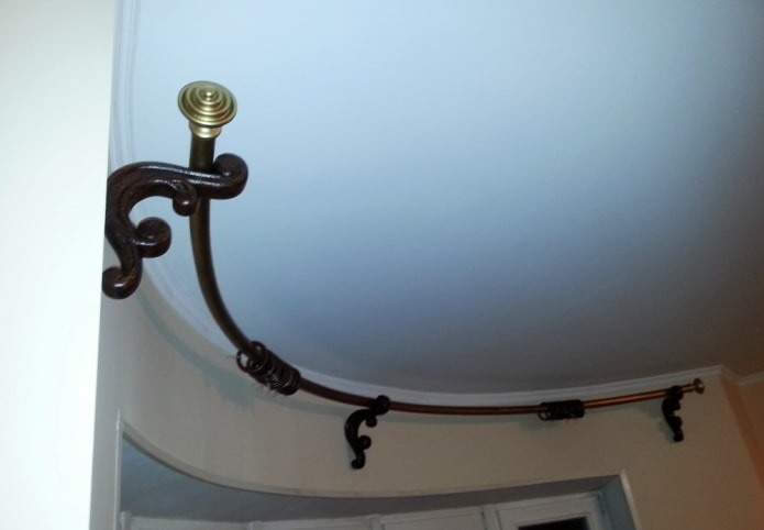 semicircular curtain rod