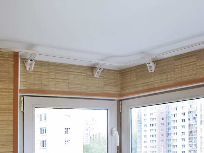 corner curtain rod