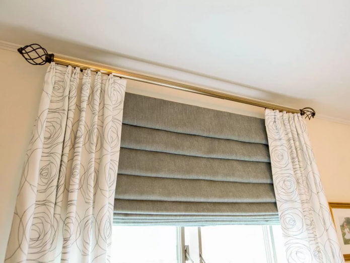 straight curtain rod