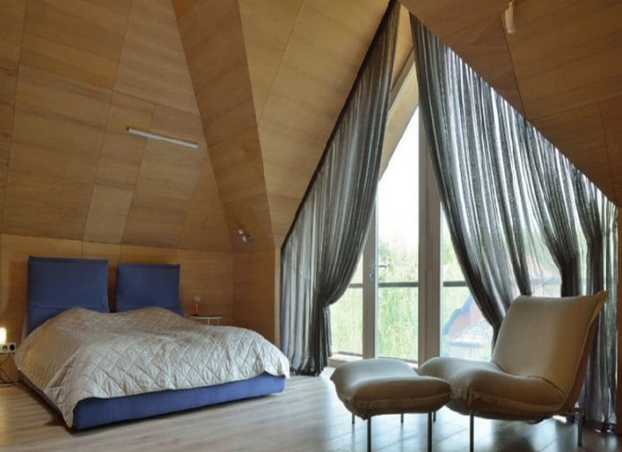 curtain rods for triangular windows