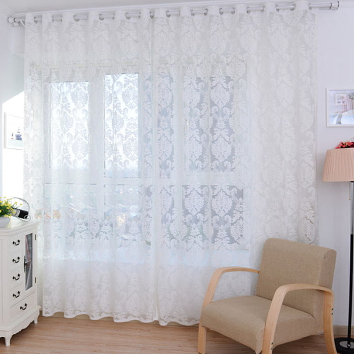 lace curtains