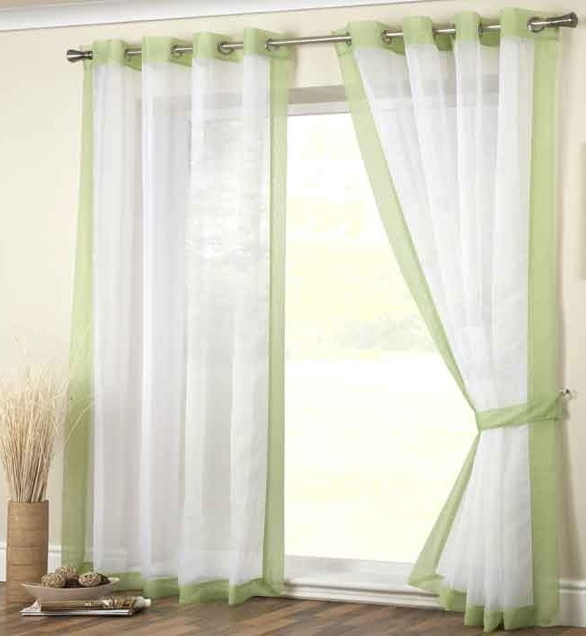 piped eyelet curtains