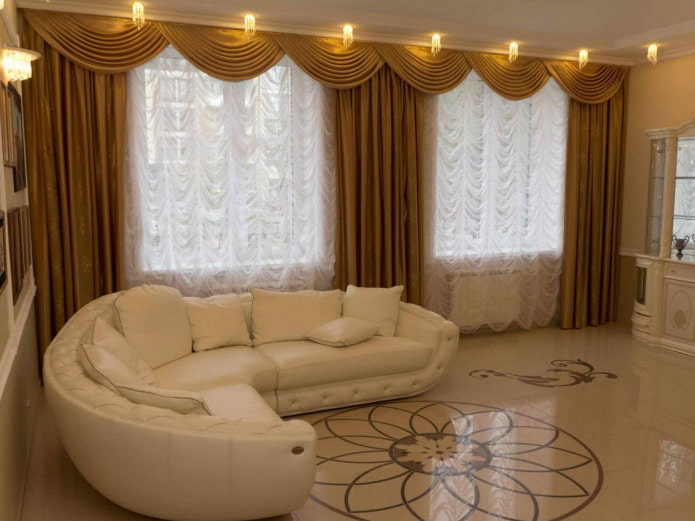 tulle with lambrequin tulle with lambrequin