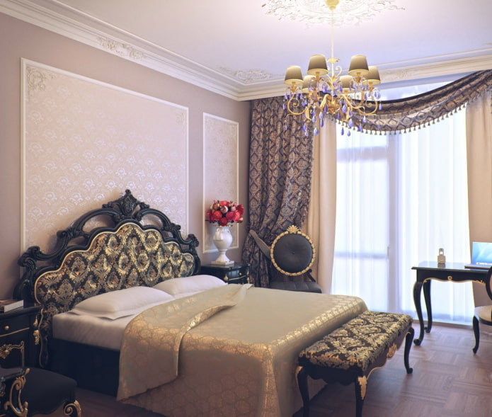 double curtains with monogram pattern double curtains with monogram pattern