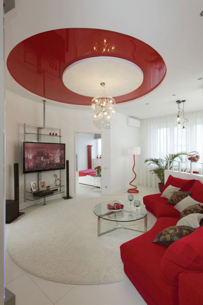 round ceiling with white center round ceiling with white center