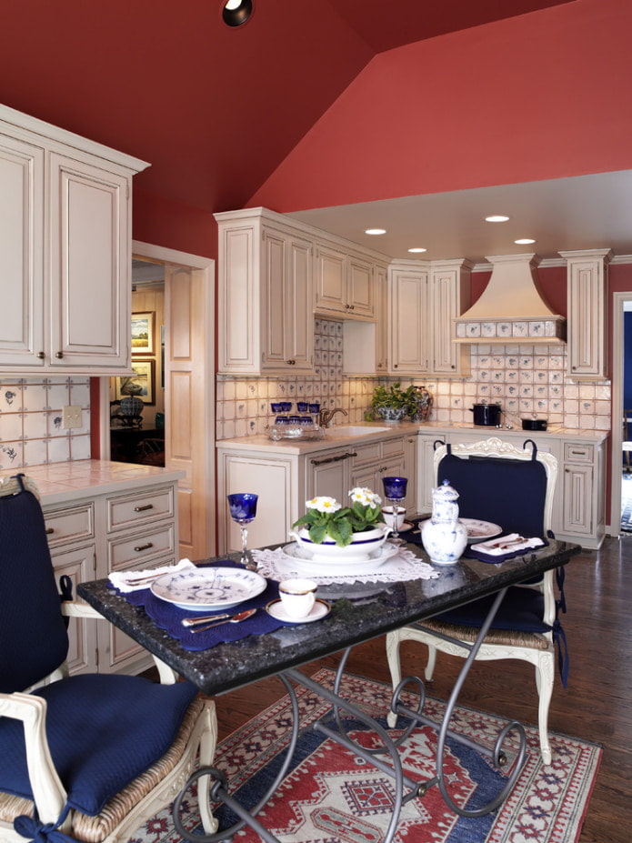 red matte ceiling red matte ceiling