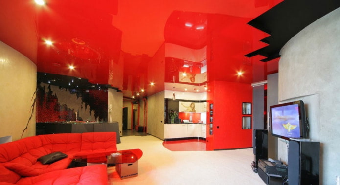 ceiling with black accents ceiling with black accents