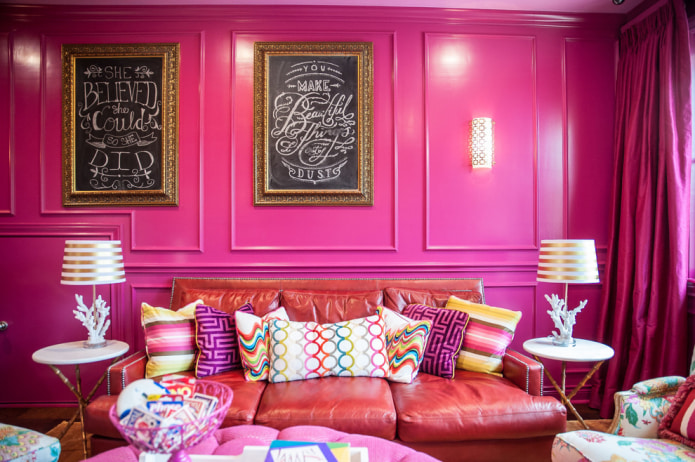hot pink living room hot pink living room
