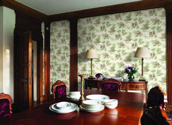 Wallpaper with a plot