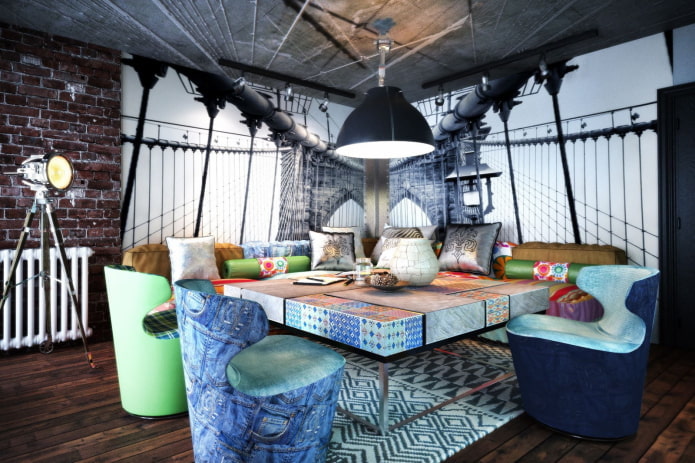 3d wallpaper in loft style 3d wallpaper in the loft style