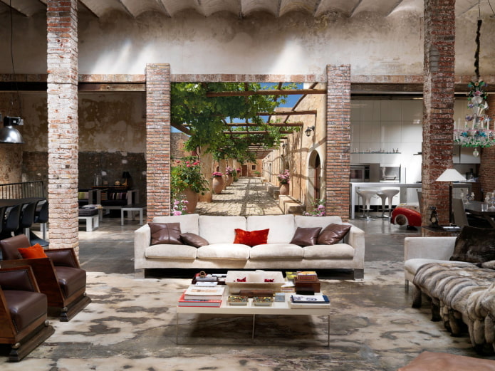 3d wallpaper in the loft style 3d wallpaper in the loft style