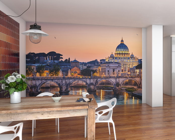 wall mural with the image of the city wall mural with the image of the city