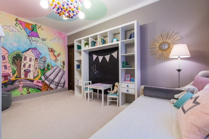 wallpaper with a fabulous city in the interior wallpaper with a fabulous city in the interior