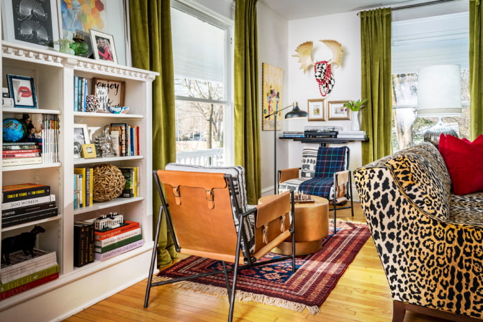 velvet curtains in the interior of the living room velvet curtains in the interior of the living room