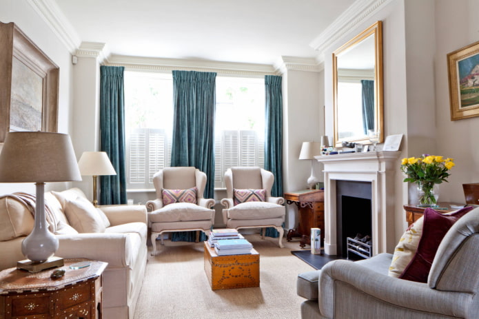 velvet curtains in the interior of the living room velvet curtains in the interior of the living room