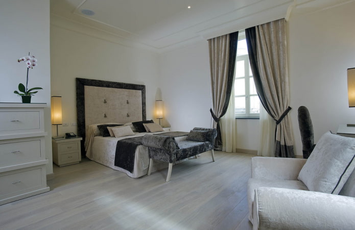 beige velvet curtains in the bedroom beige velvet curtains in the bedroom