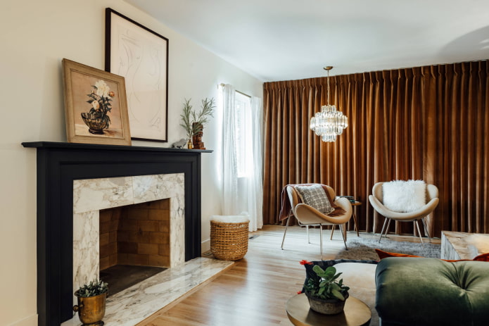 velvet curtains in the interior velvet curtains in the interior