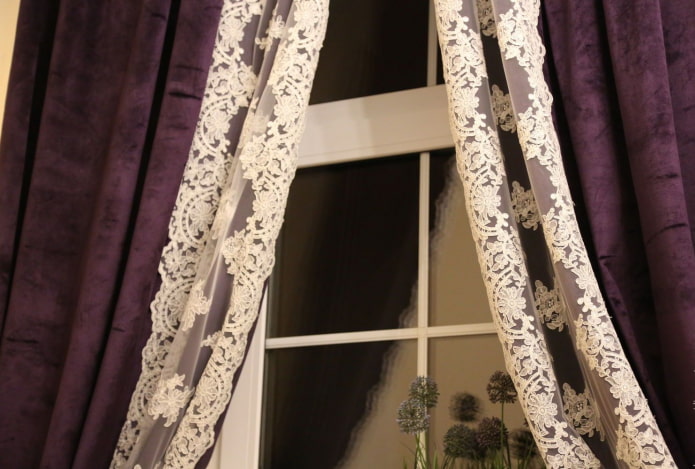 velvet curtains with lace velvet curtains with lace
