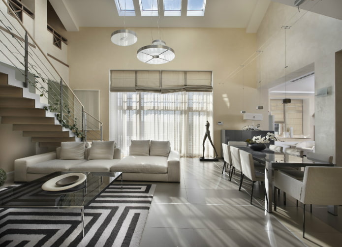 Roman shades and tulle Roman shades and tulle