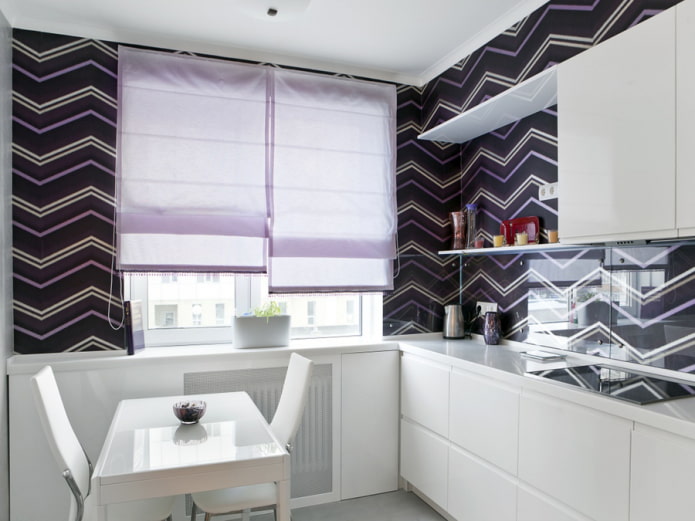 Roman curtains in the style of minimalism Roman curtains in the style of minimalism