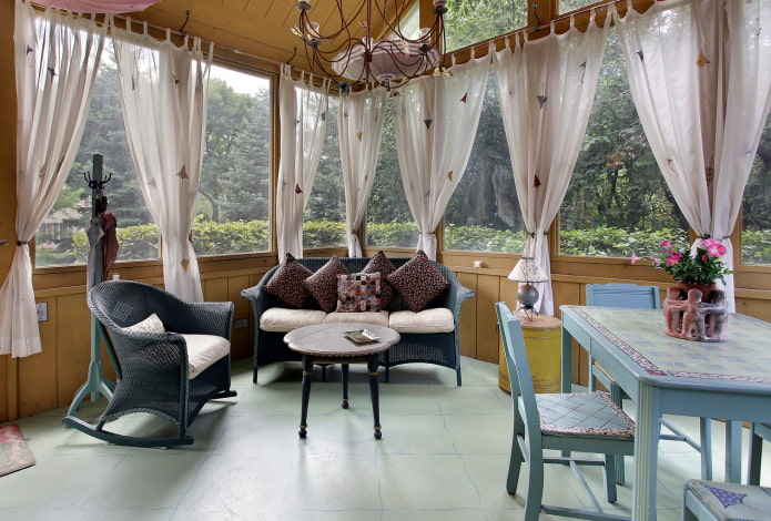 short curtains in the gazebo short curtains in the gazebo