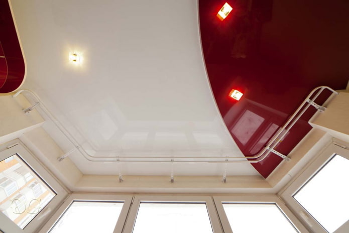 Wall cornice and stretch ceiling Wall cornice and stretch ceiling