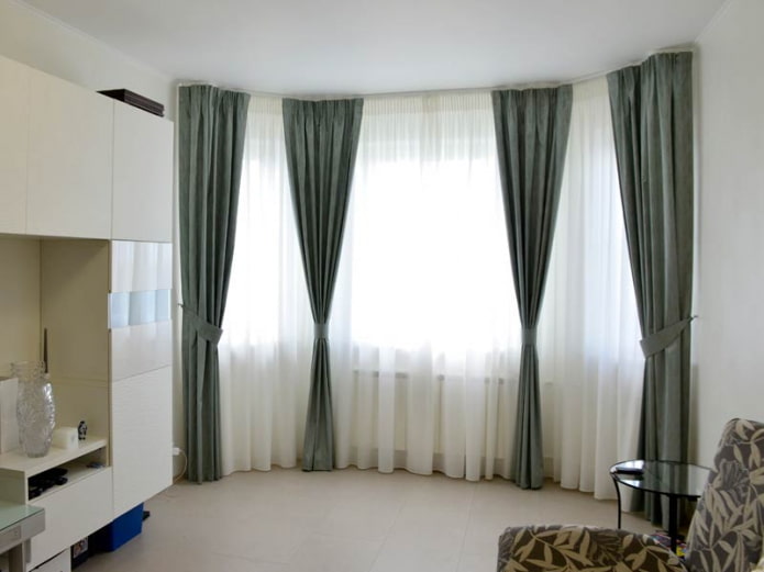 living room with bay window living room with bay window