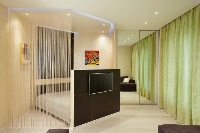 zoning the room with cotton curtains zoning the room with cotton curtains