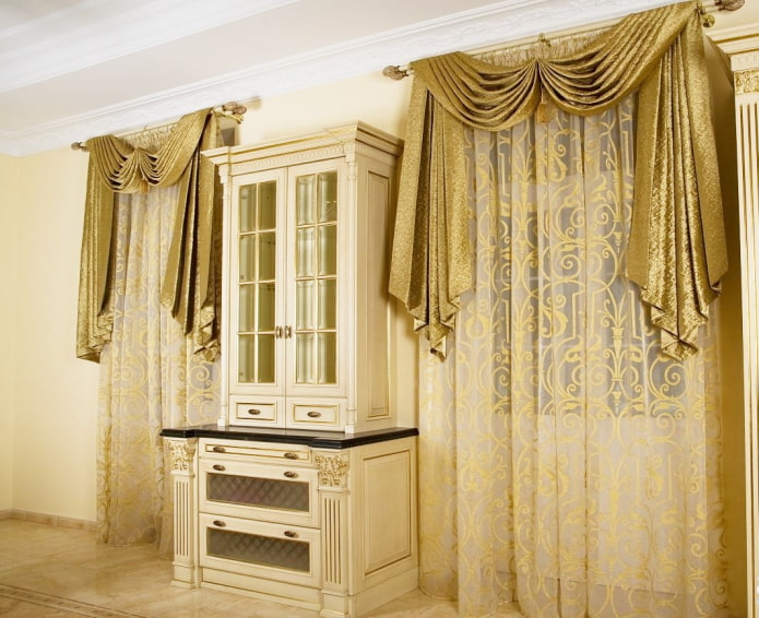 curtains from the header