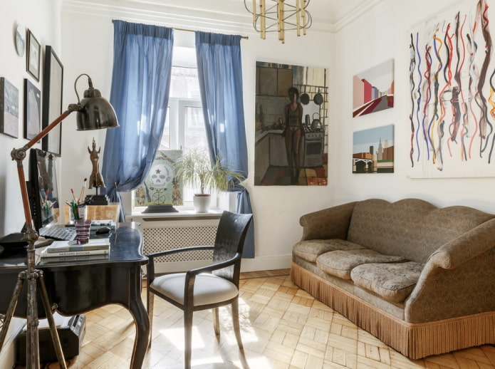 curtains in the interior of the office curtains in the interior of the office