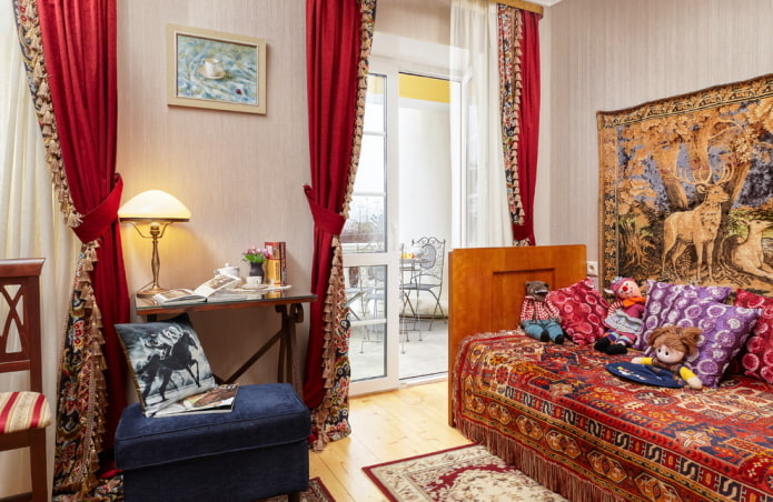 curtains decorated with decorative tassels curtains decorated with decorative tassels