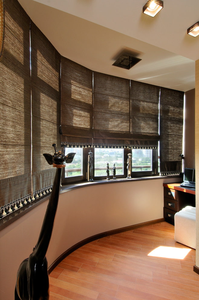 roman curtains on the loggia roman curtains on the loggia