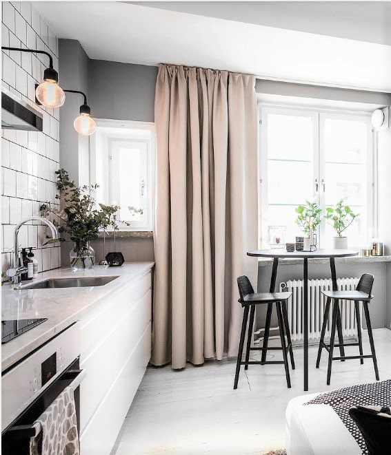 draped curtain
