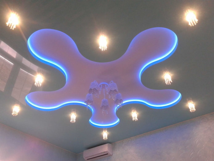 free-form floating ceiling structure free-form floating ceiling structure
